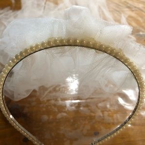Pearl Headband Wedding Veil